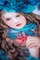 LanArte Counted Cross Stitch Kit 15.2"X12.8"-Blue Flowers Girl (30 Count)